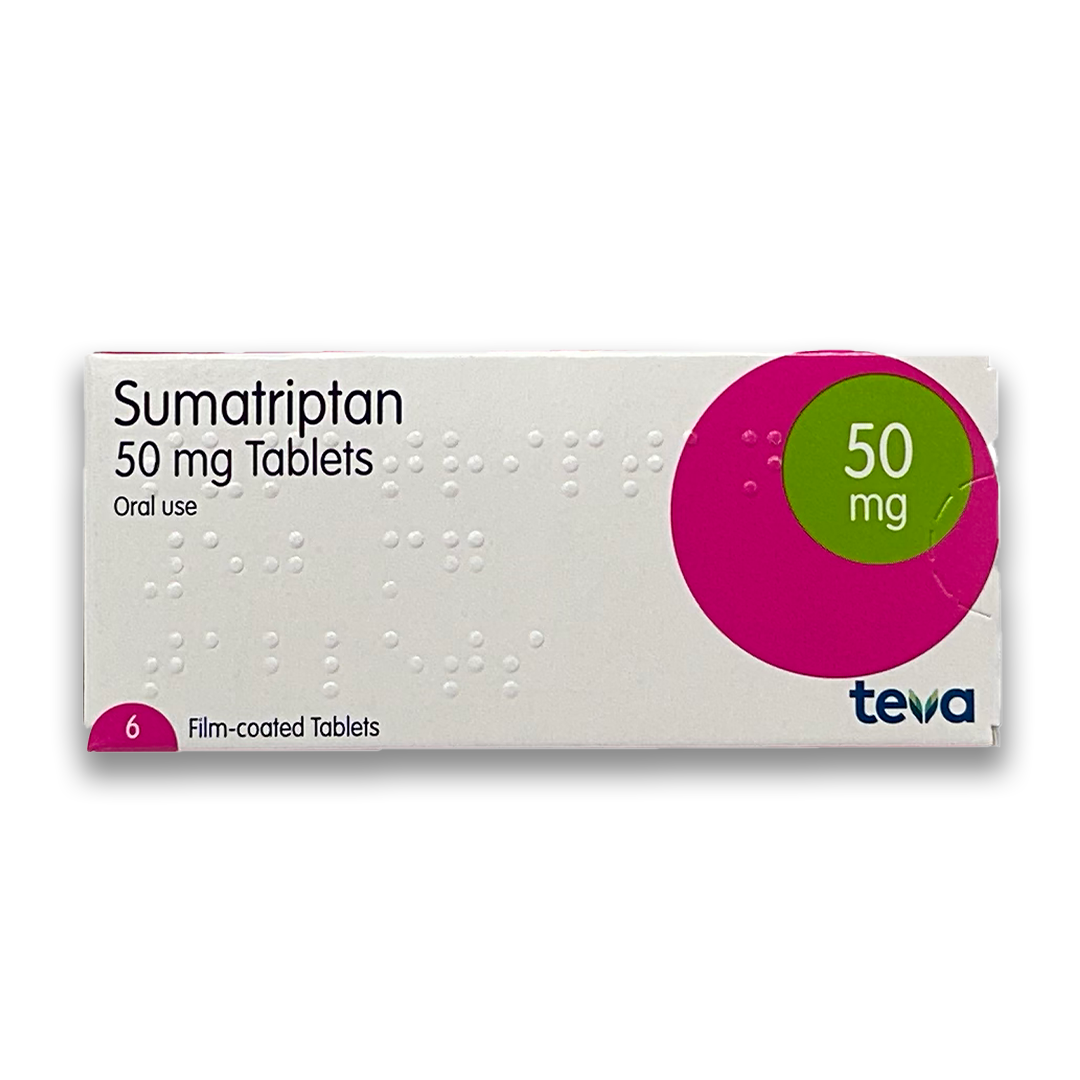 Sumatriptan 50mg Tablets