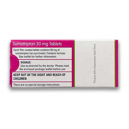 Sumatriptan 50mg Comprimés