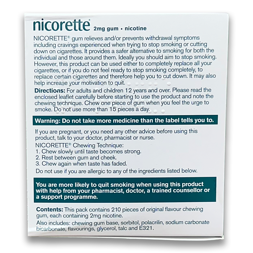 Gomme Nicorette (Nicotine)