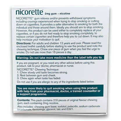 Gomme Nicorette (Nicotine)