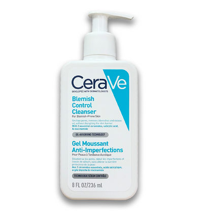 CeraVe Blemish Control Face Cleanser with 2% Salicylic Acid & Niacinamide