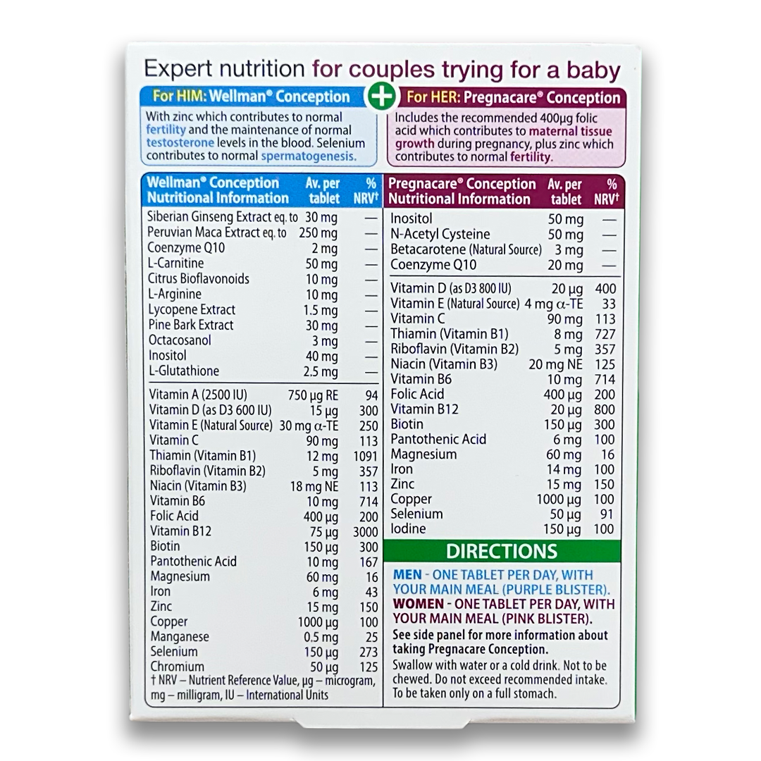 Pregnacare Conception him and her