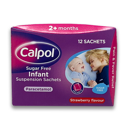 Calpol Infant Sugar Free Suspension Strawberry Flavour