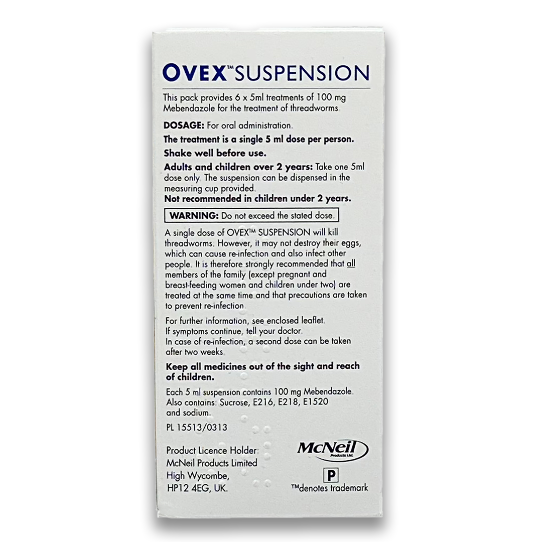 Ovex Suspension 30 ml Pack Familial