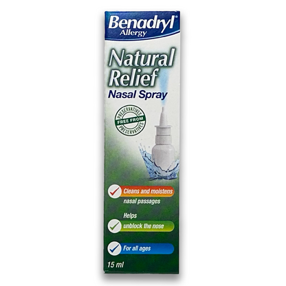 Spray nasal à soulagement naturel des allergies Benadryl